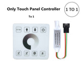 COB Running Water Flowing LED Strip Light WS2811 24V Horse Race Sequential LED Ribbon With RF Touch Panel Controller 10M 20M Set