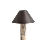 Italian Designer Natural Marble Table Lamp - Luxury Stone Side Light for Living Room