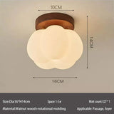 Home Lighting Walnut Copper LED Ceiling Light Corridor Living Room Light Interior Decoration Modern Ceiling Light Fixtures