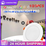 1/2/3PCS Downlights Ceiling Lamp 7W LED Spot Light AC90V-240V Recessed Round RGB Light Timed Dimmable bathroom bedroom