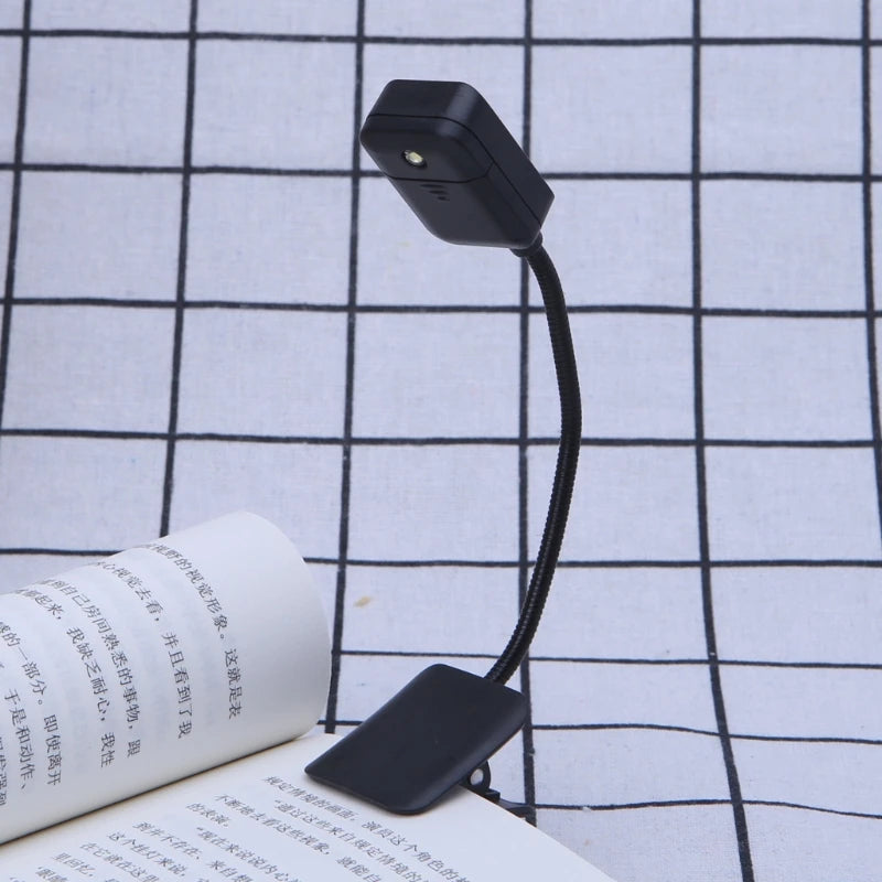 For Kindle &amp; Notebook Reading Light LED Book Light Table Lamp Mini Flexible Clip