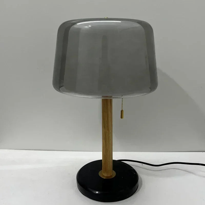 2025 Nordic French High-end Bedroom Bedside Lamp Simple Cream Style Modern Design Room Decoration Study Glass LED Table Lamps
