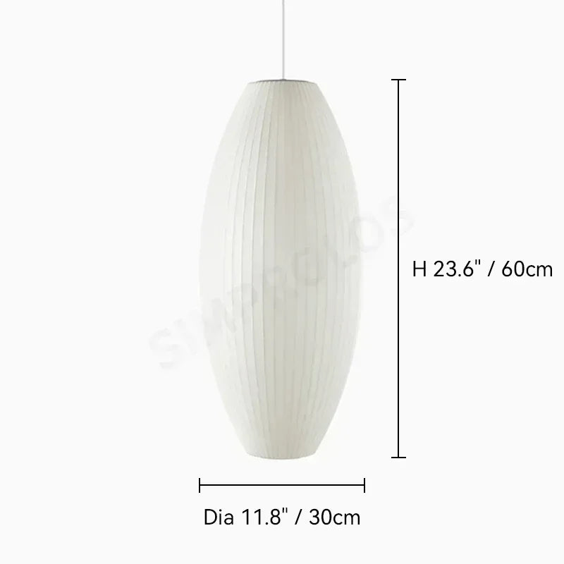 Wabi-sabi Silk LED Pendant Lamp Denmark Designer Hanging Light Living Room Hotel Restaurant Factory Direct High-End Home Decor