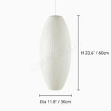 Wabi-sabi Silk LED Pendant Lamp Denmark Designer Hanging Light Living Room Hotel Restaurant Factory Direct High-End Home Decor