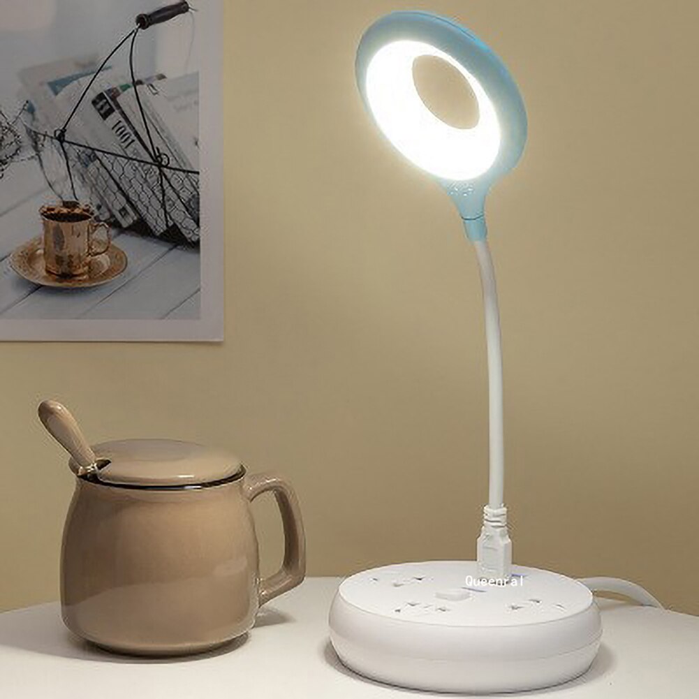 Plug and Play LED Desk Lamp Home Decorative Night Light Desktop Light for Bedroom Reading Light Eye-Protect Night Light