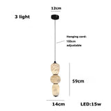 Modern Natural Alabaster Linear LED Chandelier - Brass & Marble Hanging Pendant Lamp for Dining Table, Kitchen Island & Living Room