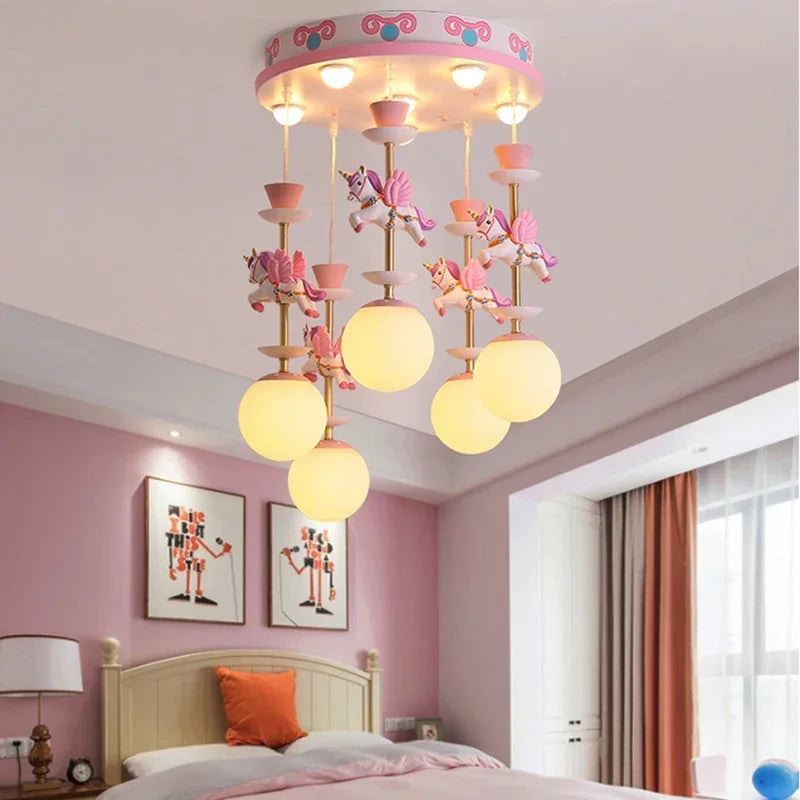 Fantasy Children's Bedroom Chandeliers Modern Creative LED Pendant Lights For Living Room Decors Lighting Ceiling Lamps