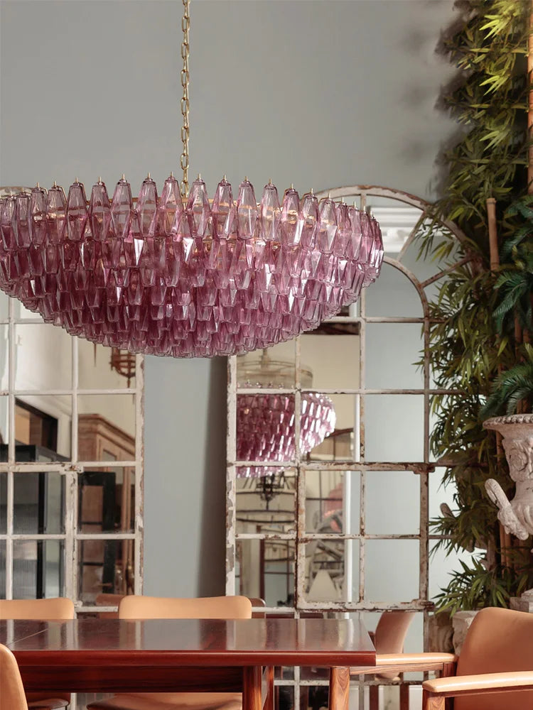 2027 Murano Glass Wish Bottle Pendant Lamp Colorful Glass Electroplated Brass Silver Round Dimmable Ceilings Lustre