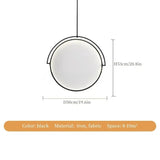 Nordic Restaurant Pendant Lights Creative and Personalized Dining Table Lights Modern and Minimalist Art Fabric Pendant Lamps