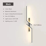Modern Minimalist LED Strip Wall Lamp - Linear Wall Lighting Fixture for Bedroom Bedside, Living Room TV Background & Sofa Accent Decor