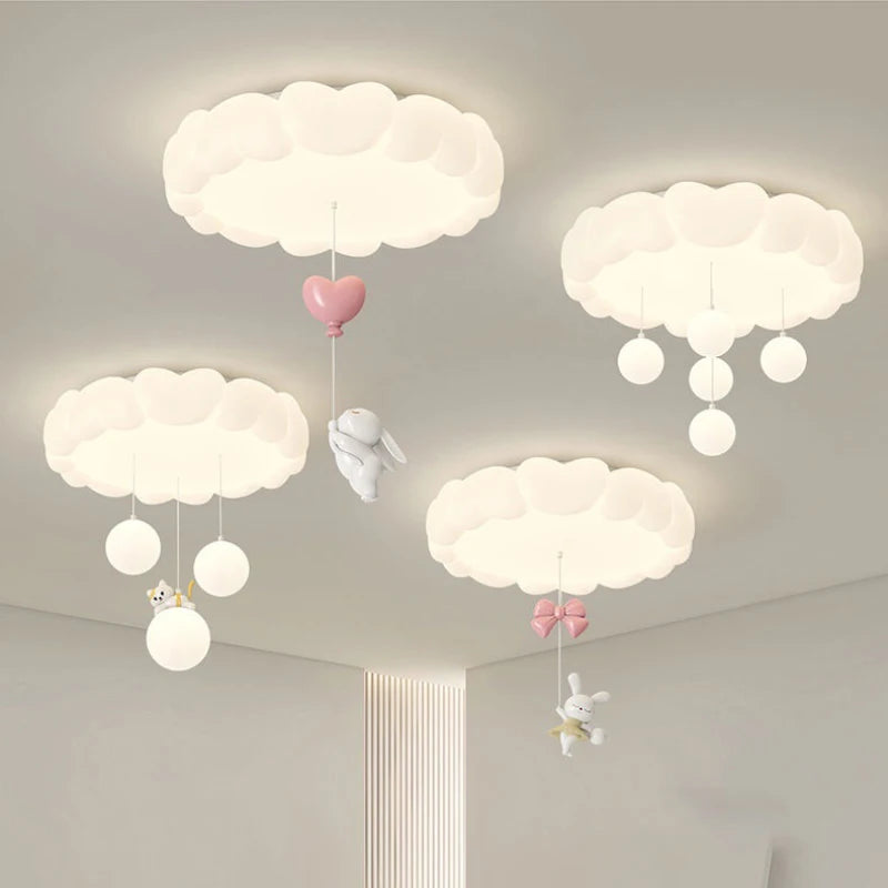 Modern Cloud LED Ceiling Light - Bubble Ball Lamp for Children's Bedroom