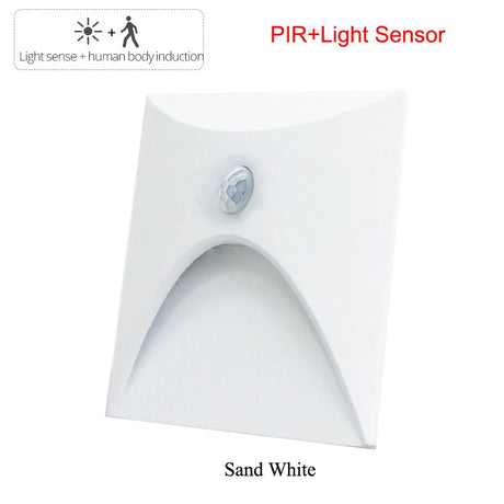 Led Deck Light Motion Sensor Step Stair Railing Lamp 3W Indoor Outdoor Waterproof for Pathway Stairway Post Porch Wall Sconce