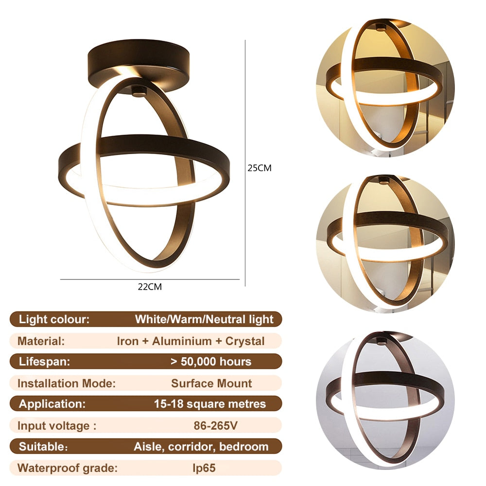 Nordic Modern LED Ceiling Lights Surface Mount Pendant Chandelier Living Room Bedroom Indoor Kitchen Dining Lighting Lamp