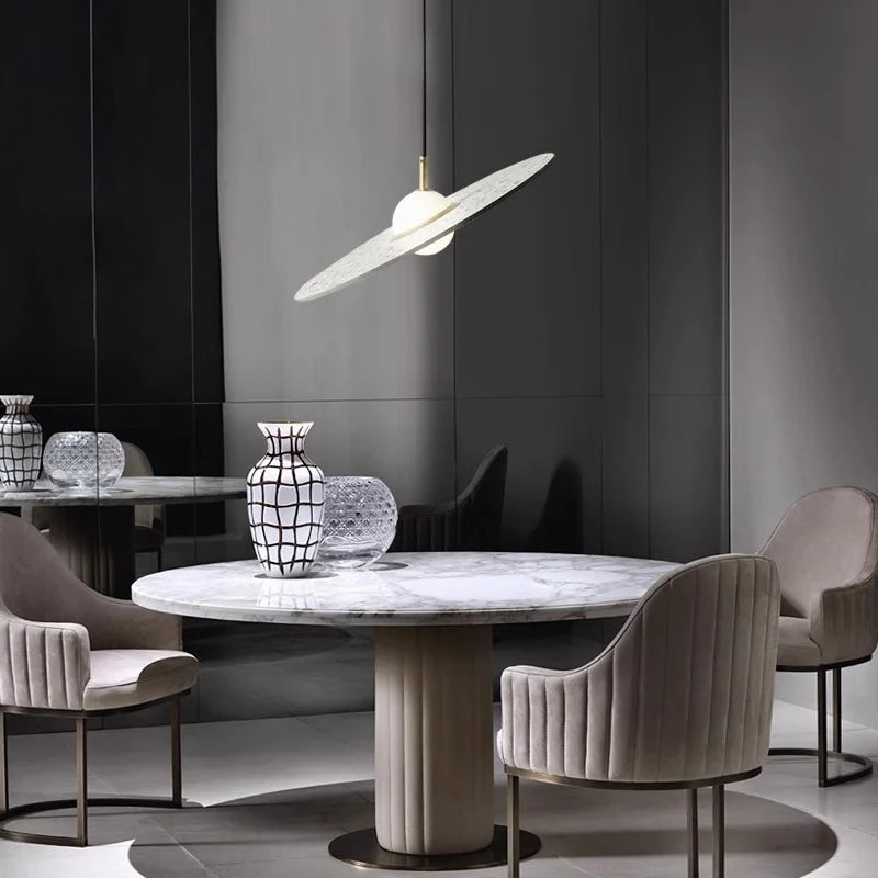 2026 Modern Stone Chandelier Nordic Led Pendant Lights Home Design Hanging Lamps Restaurant Lamps Bedroom Bedside Lamp