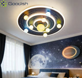 Minimalist Bauhaus Planet Cartoon Cute Bubbles Creative LED Home Ceiling Light Lustre Lamp for Living Room Decoration Chandelier