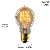 Edison Bulb E27 220V 40W ST64 A19 T45 G80 G95 G125 Incandescent Filament Bulb Lighting Retro Edison Light Bulb