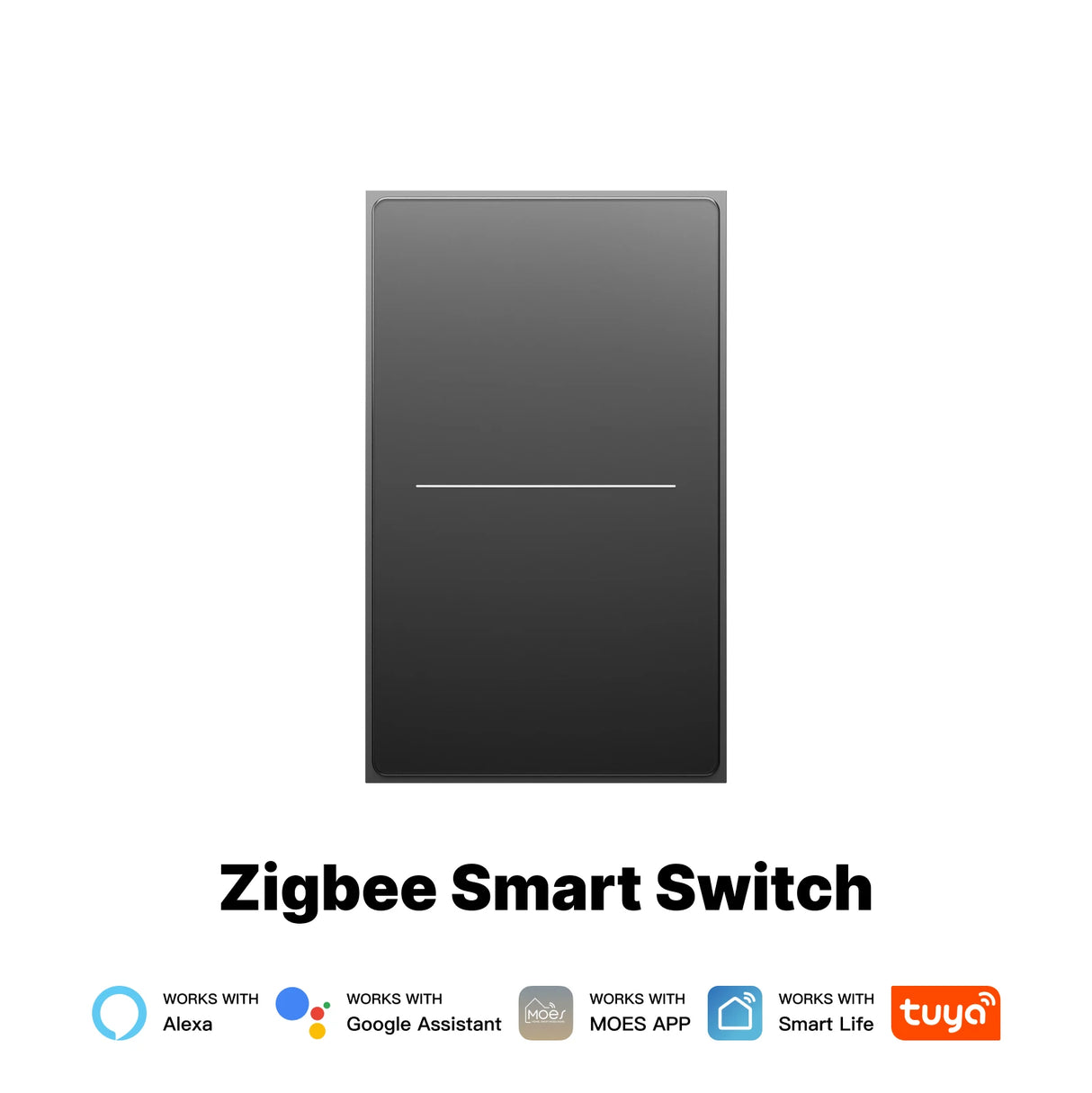Star Feather Zigbee Smart Wall Switch (US 1/2/3/4 Gang) - Neutral Wire Required
