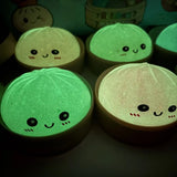Boys Girls Luminous Dumpling Squishy Slow Rebound Noctilucent Squishy Dumpling Pinch Glitter Sensory Fidget Ball Children Gifts
