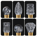 Plug-in Diamond-Cut LED Pendant Light - Modern Acrylic Hanging Lamp for Living Room