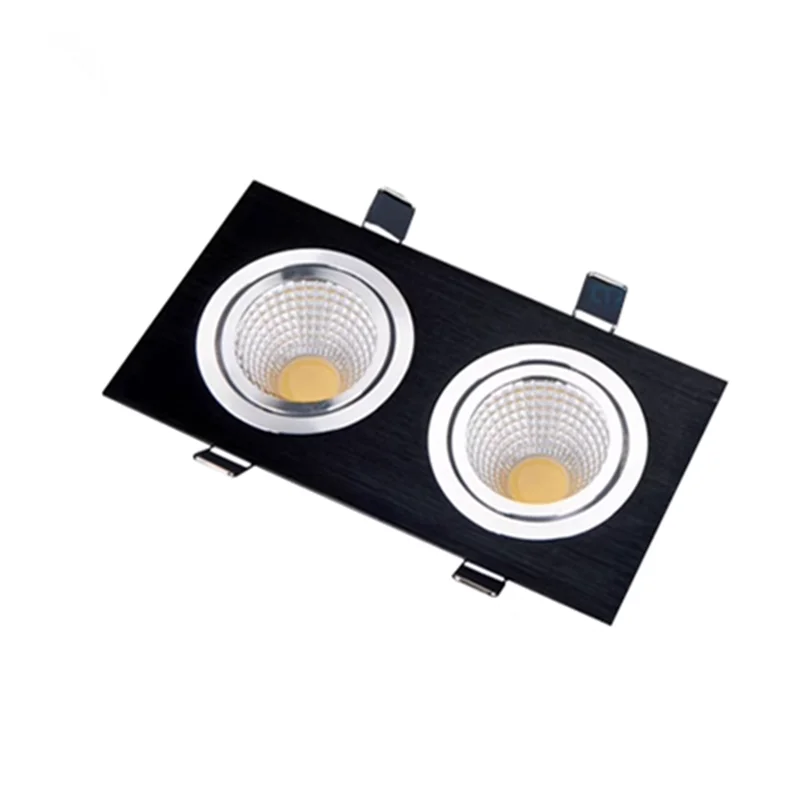 Anti-Glare Recessed Dimmable LED Downlight 9W12W15W18W24W30W COB Ceiling Lamps Spot Light Epistar Chip AC90-260V Indoor Lighting
