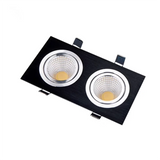 Anti-Glare Recessed Dimmable LED Downlight 9W12W15W18W24W30W COB Ceiling Lamps Spot Light Epistar Chip AC90-260V Indoor Lighting