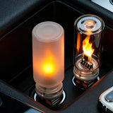 USB Car Ambient Light - LED Flickering Candle Bulb for Interior Decoration