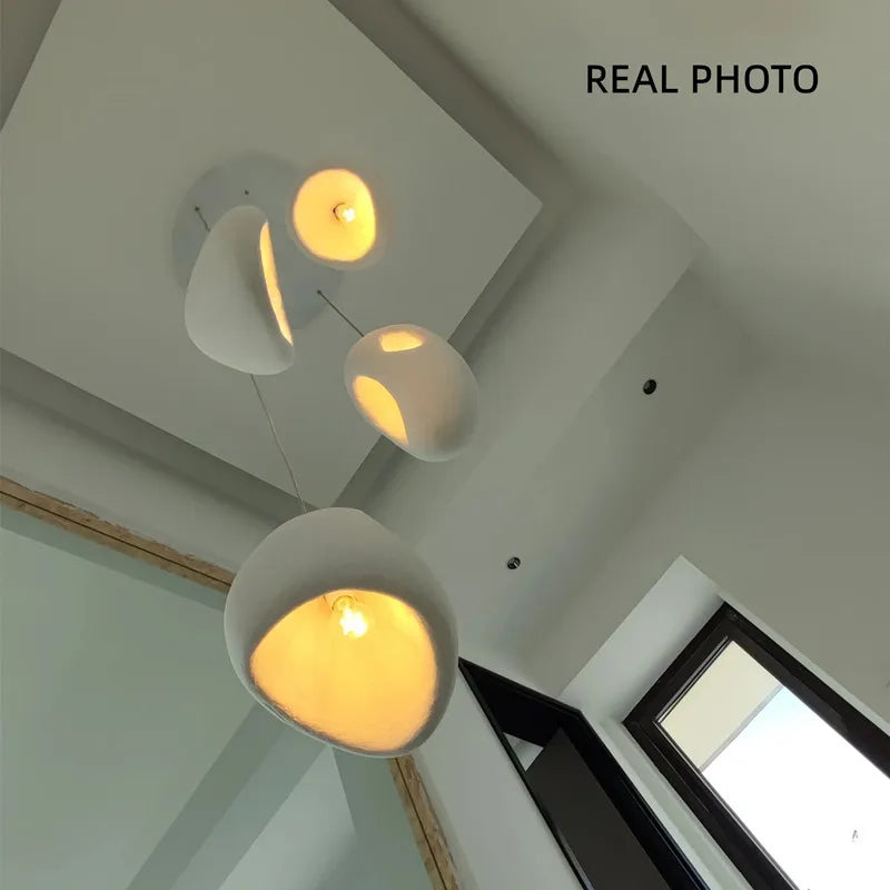 Modern Wabi-sabi Handmade Led Pendant Light Living Dining Room Irregular Chandelier Home Decor Loft Bedroom Hanging Lamp Fixture