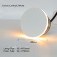 Led Step Light Recessed Wall Lamp Round Stair Lighting Waterproof Indoor & Outdoor Luminaire for Bathroom Yard Balcony Deck
