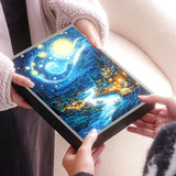 Van Gogh Starry Night LED Lamp - Swirling Sky 3D Light Art for Room Decor, Museum-Quality Lampara de Noche Lighting