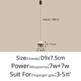 2026 New Bedside Led Pendant Lights Simple Bedroom Aisle Porch Cloakroom Small Chandelier Modern Home Indoor Decor Lighting Lamp