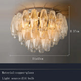 Postmodern Rhomboid Glass Pendant Ceiling Lights 2026 Copper Bronze Home Decoration Chandelier Lighting for Bedroom Living Room