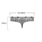 Crystal Stone Large LED Chandelier - Luxury Long Staircase Hanging Lamp