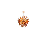 Japanese Wooden Dandelion Wabi-Sabi Pendant Light - Natural Wood Burst Ceiling Chandelier Lamp Fixture for Living Room, Restaurant & Loft Decor