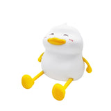 LED Night Lamp Cute Duck Cartoon Silicone Sleeping light USB Rechargeable Touch Sensor Timing Bedroom Bedside Lamp For Kid Gift