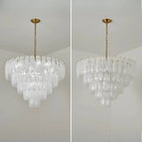 Luxury Modern Glass Chandelier Light - Decorative Ceiling Pendant Lamp Fixture for Living Room, Bedroom, Dining Room & Restaurant