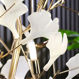Floor Lamp Nordic Sofa Modern Tall Floor Lamp Art Decoration Home Bedroom Decor Ginkgo Leaf Standing Lamp