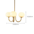 Nordic Simple Bedroom Lamp Designer Art Warm Romantic Children's Room Pink Medieval Bauhaus Chandelier