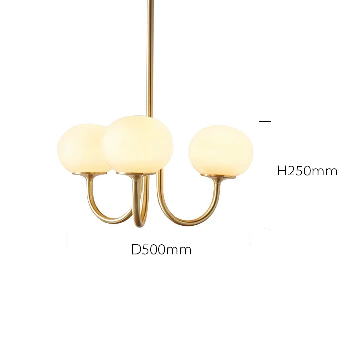 Nordic Simple Bedroom Lamp Designer Art Warm Romantic Children's Room Pink Medieval Bauhaus Chandelier