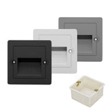 Outdoor Led Stair & Step Light 3W Waterproof Recessed Wall Corner Lamp For Home Landscape Pathway Stairway Garden Yard Footlight