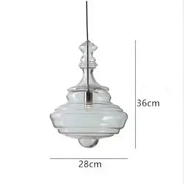 Italian Designer Industrial Water Grain Galss Glass Lamp Dining Room Hanging Lights Staircase Kitchen Island Lighting