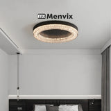 Italian Luxury LED Crystal Chandelier - Modern Flush Mount Ceiling Light
