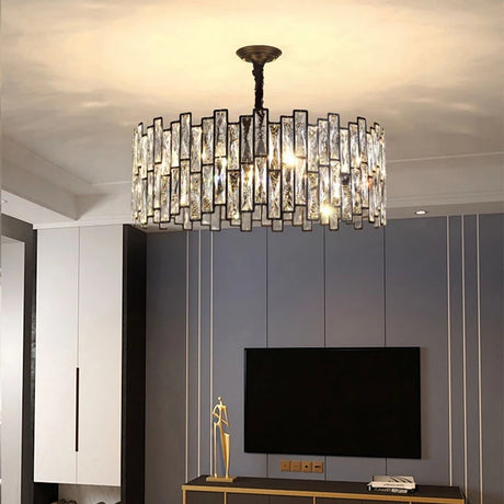 2023 New Nordic Modern Ceiling Chandelier Luxury Home Lighting Bedroom Dining Living Room Crystal Pendant Lamp Led Ring Light
