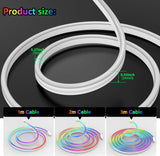 5V USB RGBIC Neon LED Light Strip - 1m-10m Flexible Waterproof Smart Dreamcolor Ribbon