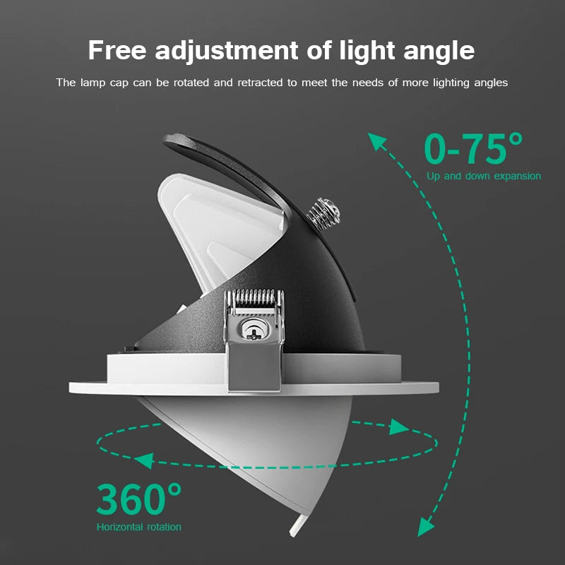 Dimmable AC85~265V Recessed LED Downlights 7W/15W/20W LED Ceiling Spot Lights Background Spot Lamps for Home Kitchen Spotlights
