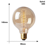 Retro Edison Light Bulb E27 220V 40W ST64 G80 G95 T10 T45 T185 A19 A60 Filament Incandescent Ampoule Bulbs Vintage Edison Lamp