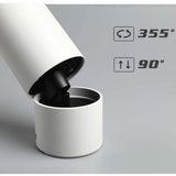 Rotating 355 ° Folding Surface Mounted Spot Light with No Opening Exquisite Ceiling COB Tube Light
