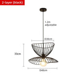Nordic art pendant light living room dining room bedroom hallway foyer balcony modern minimalist wrought iron lighting fixtures
