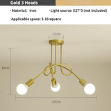 Simple Retro Chandeliers Creative Industrial Style Ceiling Cheap Flush Light Fixtures for Dining Kitchen Lobby Bed Living Room