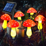 1PC Solar Mushroom Path Lights,8 Modes Outdoor Waterproof LED Lamp,Landscape Lights For Garden,Lawn,Yard,Pathway,Terrace Decor