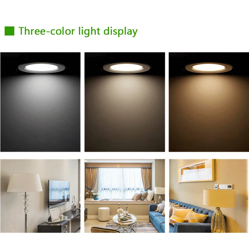 Kedia Tuya ZigBee 7W Recessed Ceiling Led Spot 3.5 Inch Led Lights RGB CW Round Ceiling Downlight For Kitchen Alexa Google Home